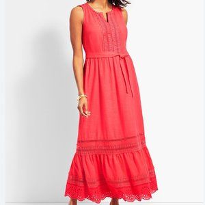 Talbots Pintucked Tiered-hem Maxi Dress